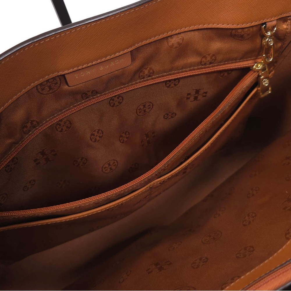 TORY BURCH Brown Leather Large York Buckle Tote‎ - Picture 14 of 15